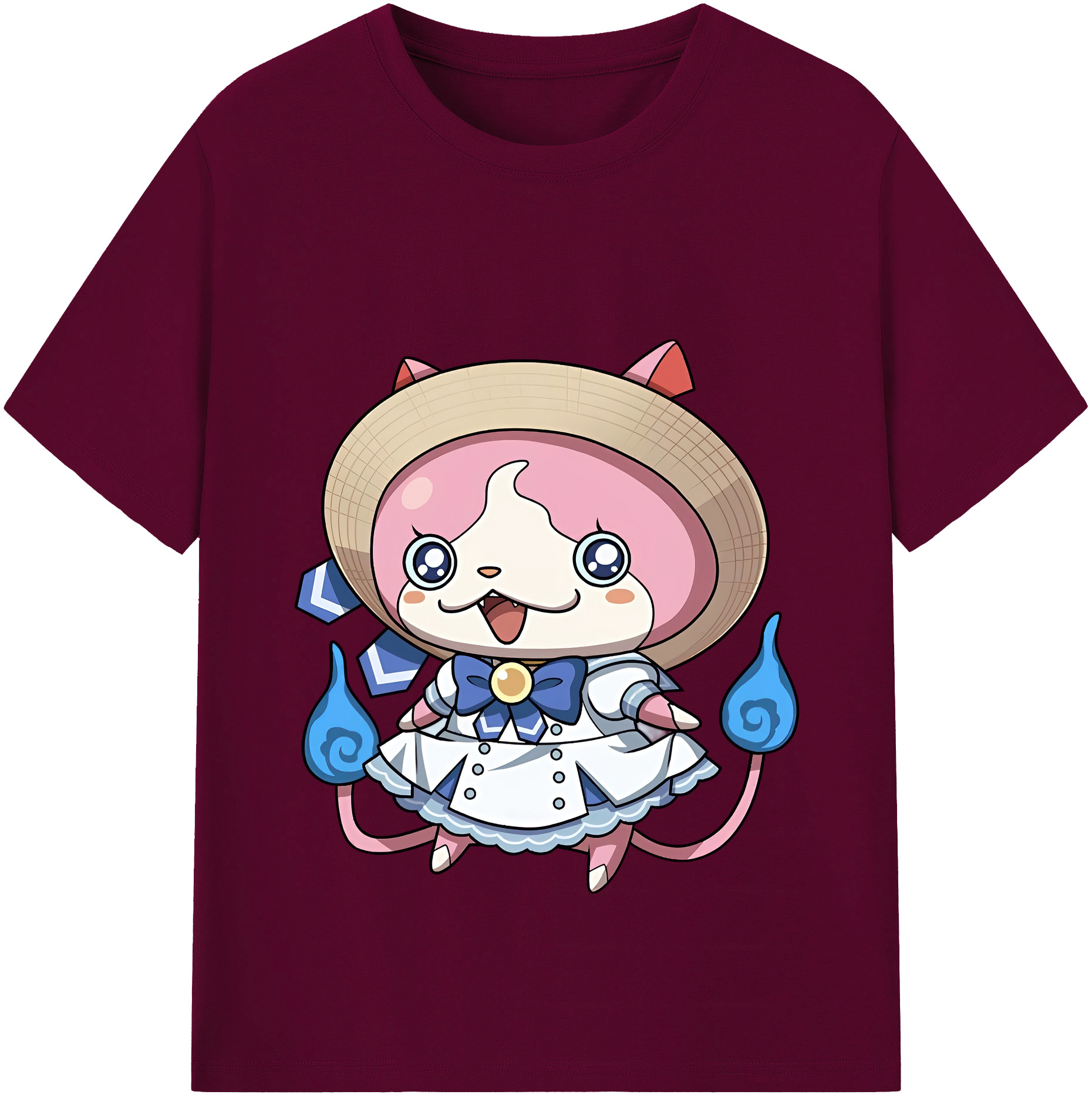 （画像用） 妖怪ウォッチ Yo-kai Watch レディースカジュアルプリントTシャツ（綿100％）